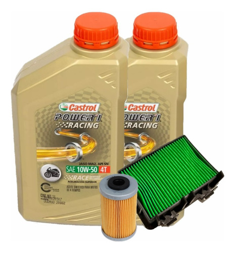 Kit Service Ktm 250 390 Adventure Filtros + Castrol 10w50