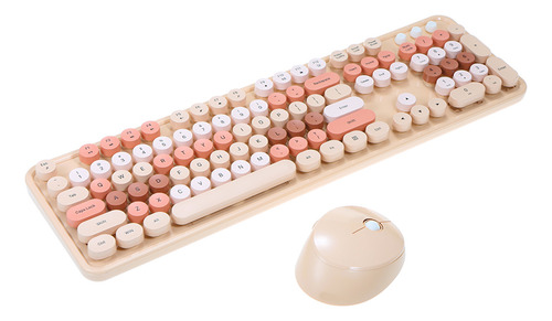 Teclado De 104 Teclas Sweet Mouse Combo Mixed Color 2.4g