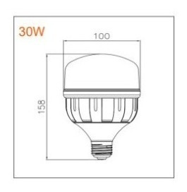 Imagen 3 de 4 de Lampara Foco Led Osram Alta Potencia 30w E27