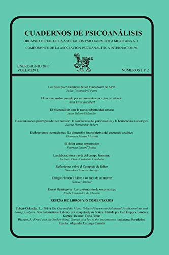 Cuadernos De Psicoanalisis Enero-junio De 2017 Volumen L Num