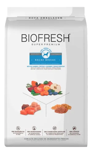 comprar Biofresh Mix De Carnes Cão Castrado Médio 10,1kg
