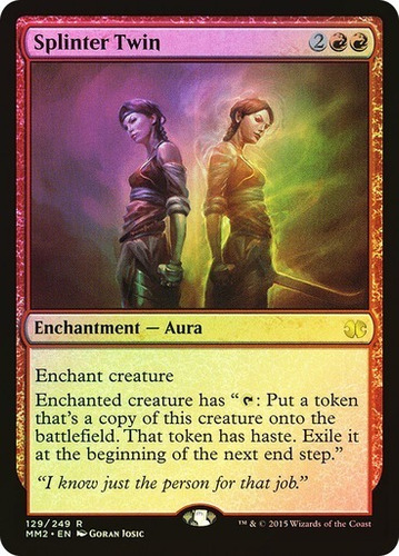 Magic Mtg Splinter Twin Modern Masters: 2015 Edition (foil)