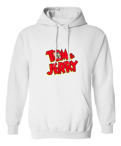 Sudadera Con Gorro Logo Caricatura Tom & Jerry