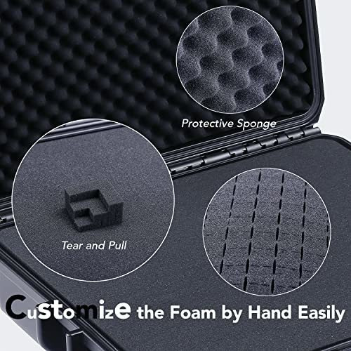 Funda Rígida Impermeable Lykus Hc-4610 Con Espuma, Tamaño In