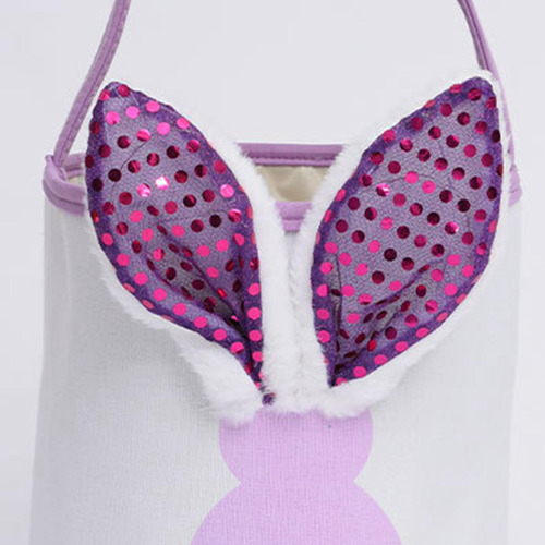 Cesta De Coelhinho Da Páscoa, Sacola De Presente, Roxo