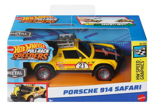 Porsche 914 Safari Speeders Hot Wheels Metal Motor Friccion