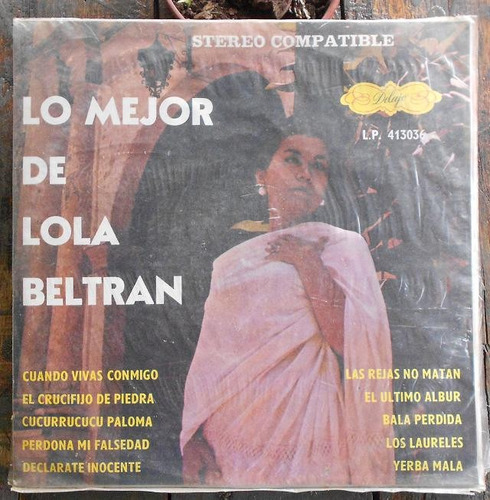 Lo Mejor De Lola Beltran Lp Vinilo Colombia 8 Puntos