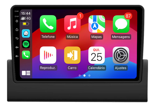Multimidia Fiat Fiorino 04/13 9p Android Carplay 2/32gb Voz