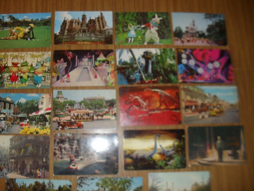 Lote 26 Postales Disneylandia Años 60