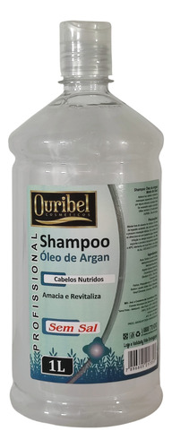 Kit Shampoo + Condicionador Sem Sal Ouribel De Argan 1lt