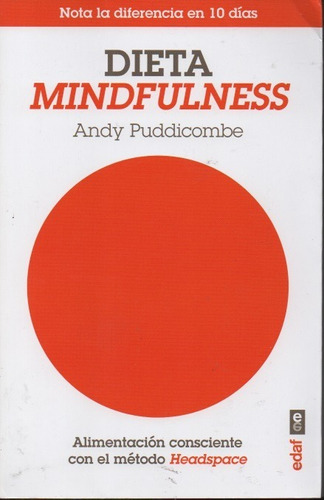 Dieta Mindfulness Andy Puddicombe M00223