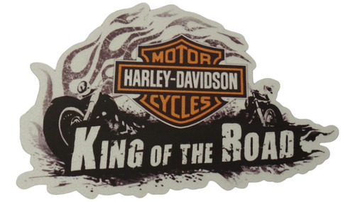 Sticker  Adhesivo Harley-davidnson King The Road Reflectiva
