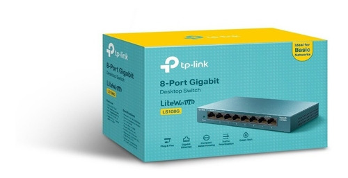 Switch Tp-link Gigabit Ethernet Ls108g, 8 Puertos 11.9 Mpps