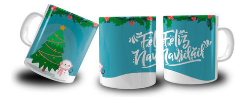 Taza Feliz Navidad Muñeco De Nieve