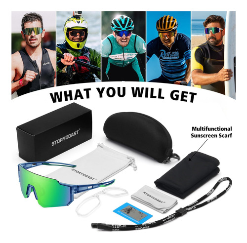 Storycoast Gafas De Sol Deportivas Polarizadas Para Hombres