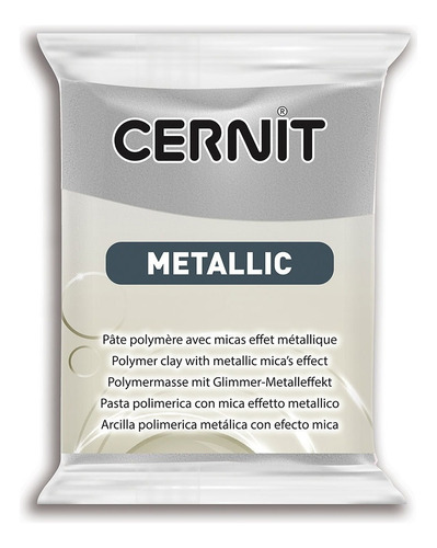 Cernit Metallic Arcilla Polimérica 56 G, Colores A Elección Color Plata