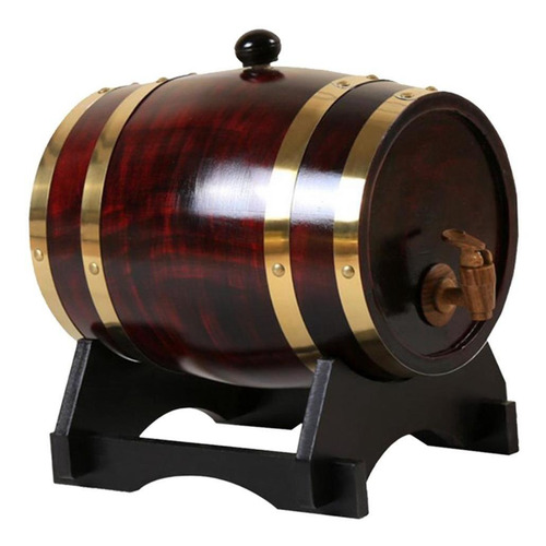 Imagen 4 de 11 de Cubo De Barril De Vino Brewage Para Vino Tinto Retro 3l