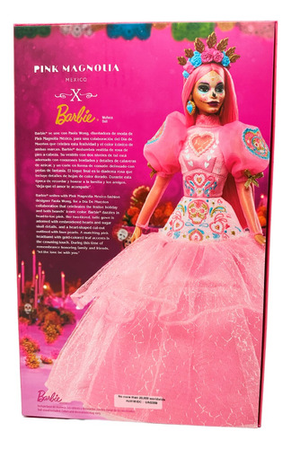 Mattel Barbie Pink Magnolia Día De Muertos 2023 Premium