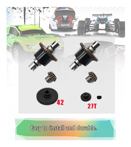 Coche Rc 42t 27t Juego De Engranajes Para 1/18 Wltoys A959-b