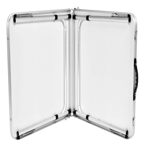 Mesa Aluminio Plegable 120x60x69 Blanca + 4 Pisos Northwest