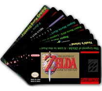 Comprar 10 X Labels \u002F Caratulas Para Snes Cartuchos Super Nintendo