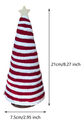 Mini Adorno Para De Navidad, Decoración 7,5 X 21 Cm Rojo