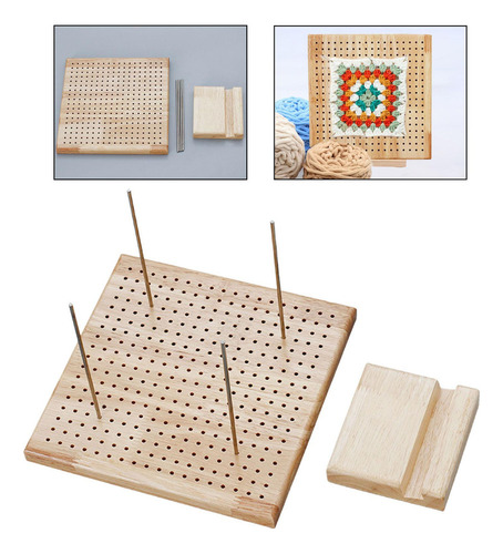 Tablero De Bloqueo De Crochet De Madera