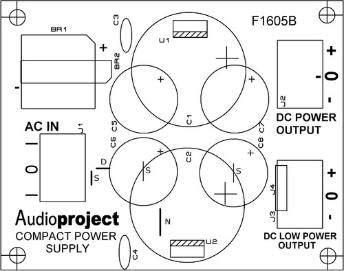 Circuito Impreso Fuente Multiproposito - Audioproject