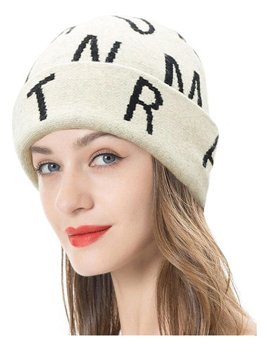 Gorro Con Estampado De Letras Para Mujeres Y Hombres, Gorro