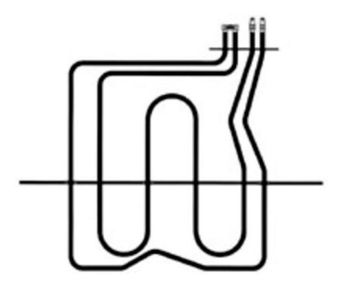 Imagen 1 de 3 de Resistencia Horno Doble Lateral W1000 / 1200 Italia