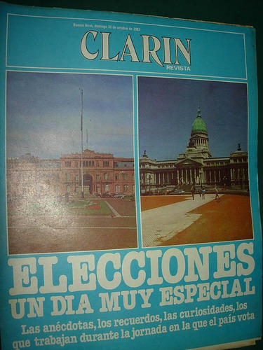 Revista Diario Clarin 30/10/83 Elecciones Argentina