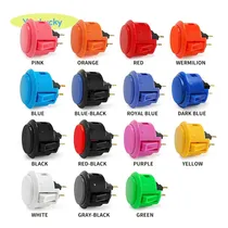 Comprar 12 Botões Sanwa Originais Obsf 30\u002F24 + 4 Botões Paralelos!