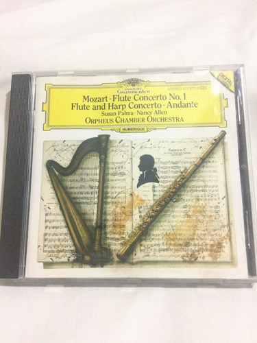 Mozart/flute Concerto #1 Flute&harp Concerto Cd Orpheus Cham
