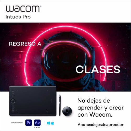 Tableta digitalizadora Wacom Intuos Pro Small PTH-460 con Bluetooth black
