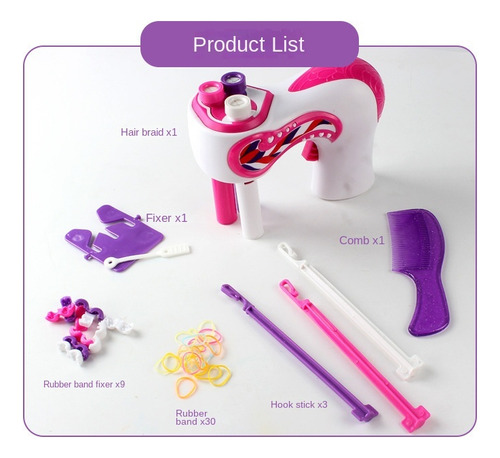Kit Juguetes Para Trenzar El Pelo De Los Niños Niñas Trenza*