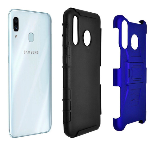 Imagen 2 de 6 de Funda Uso Rudo 3 En 1 Colores Samsung Galaxy A20 / A30 / A50