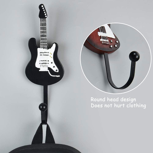 Y Ganchos Decorativos Forma Guitarra Perchas Para Colgar