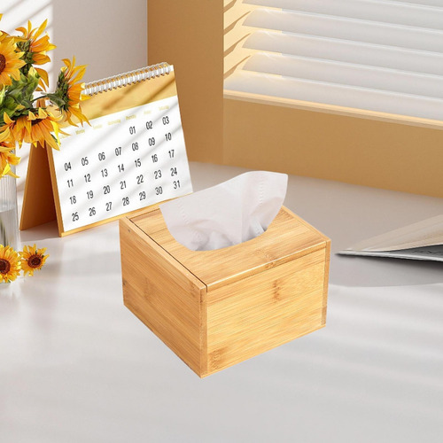 Cubierta De Caja De Tejido De Bambú, Servilleta De S