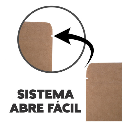 500 Saquinho Fecho Zip Stand Up Pouch 17x23,5 Kraft C/ Visor