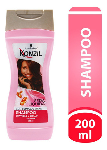  Shampoo Konzil Suavidad Y Brillo Seda Li - mL