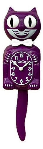 Reloj De Pared Kit Cat Klock, Analógico, Color Arándano