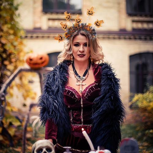 . 15 Nuevas Diademas De Halloween Con Diademas De Calabaza