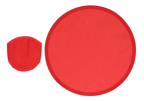 Paquete De 10 Frisbee Plegable De Tela Color Rojo