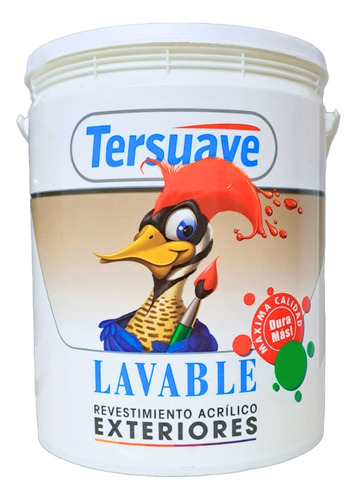 Tersuave Lavable Latex Para Exterior premium pintura mix color rojo teja 1 lt