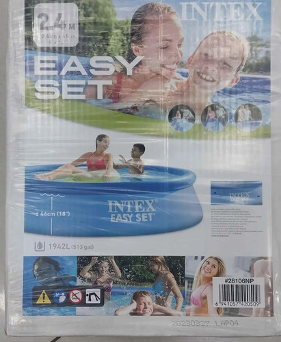 Piscina  Redonda Inflable  Familiar 2.44x61cmmarca Intex