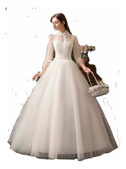 Vestido Novia Corte Princesa Manga Larga | MercadoLibre 📦 Vestido Novia Corte Princesa Manga Larga | MercadoLibre 📦