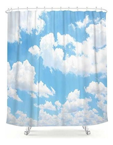 Cortina De Ducha Con Diseño De Nubes Y Cielo Azul, 72 ...