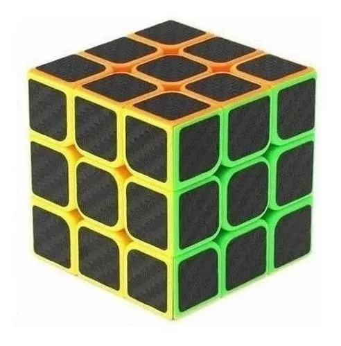 Cubo Mágico Carbono 3x3 Juego Rubik Rompecabezas Sh6602