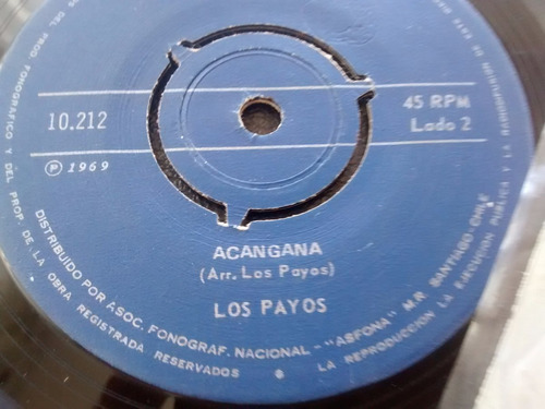 Vinilo Single De Los Payos -la Pequeña Anita( K64