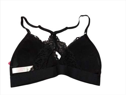 3 Bralette Brasier Con Encaje Xhilaration Negro Talla Chica